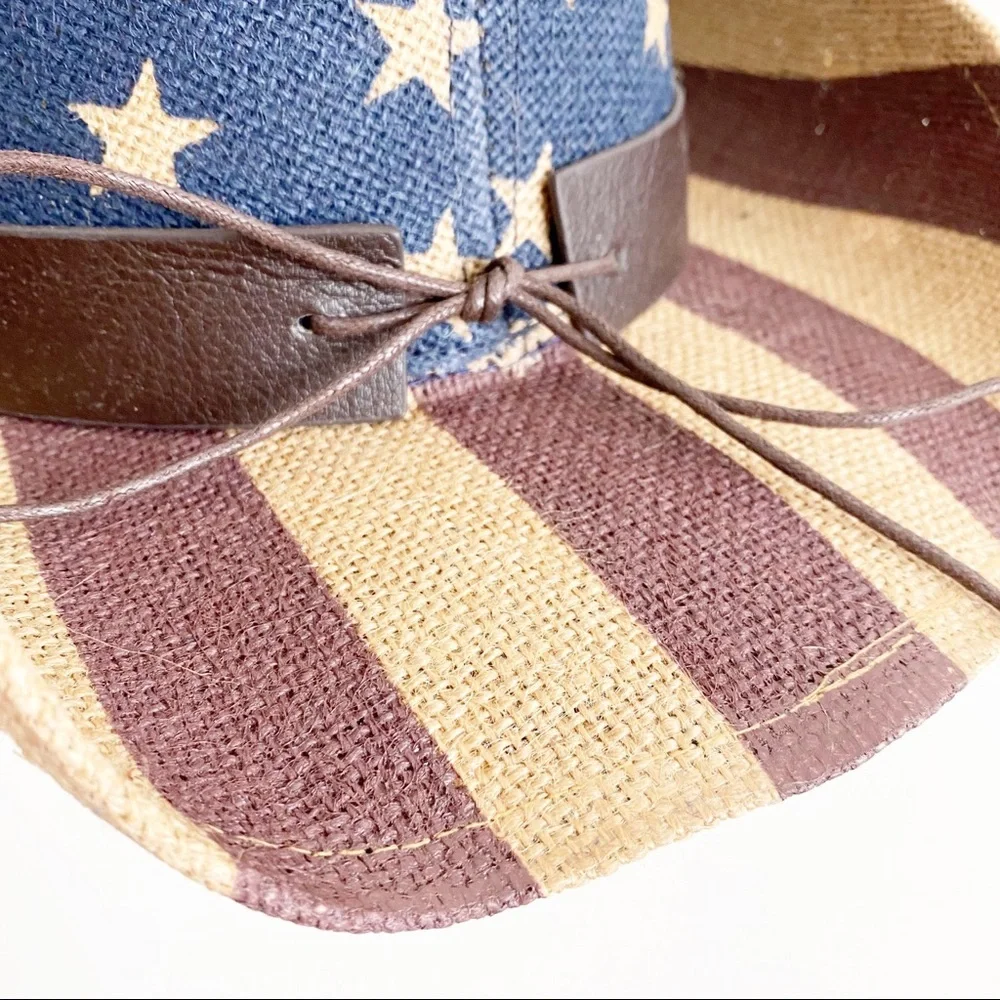 UO CODY JAMES AMERICAN FLAG STRAW COWBOY HAT